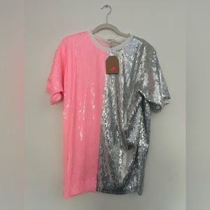 Fun, sparkly T-shirt dress